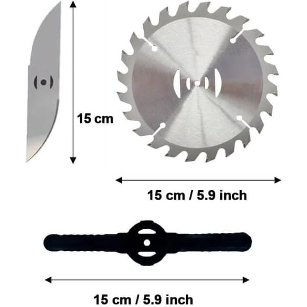 Erstatningsblad for gresstrimmer, batteridrevet gresstrimmer, elektrisk metallkrattkutter