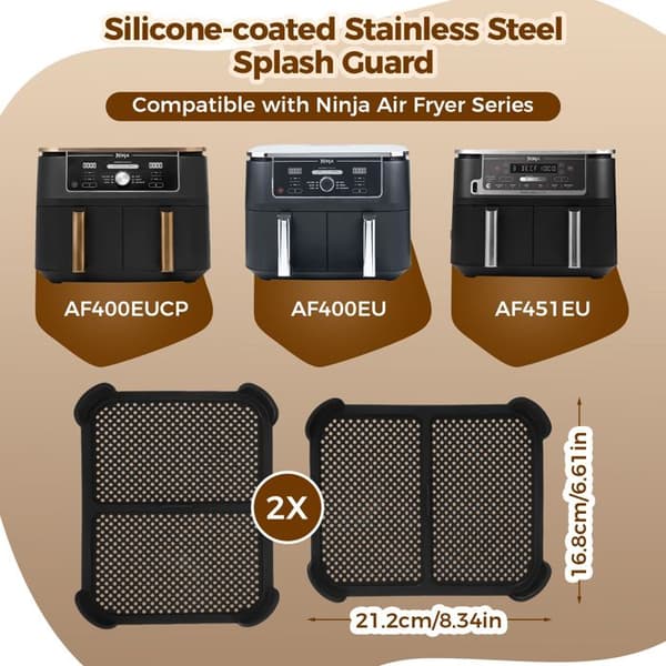 Sprutbeskyttere - Ninja - AF400EU/AF451EU/DZ401 - Silikon - 240°C - 2 stk