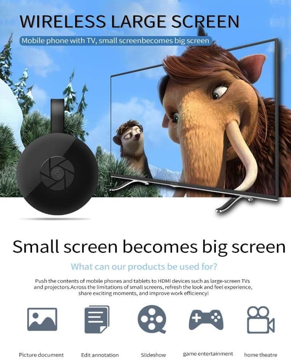 Cast til TV-en din i HD, Android Streaming Stick - Stream YouTube, Netflix