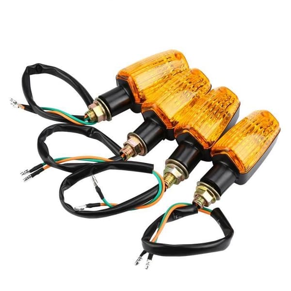 4 x Universal Motorcykel Blinklys, Orange Blinkende Lys, MLC70508352