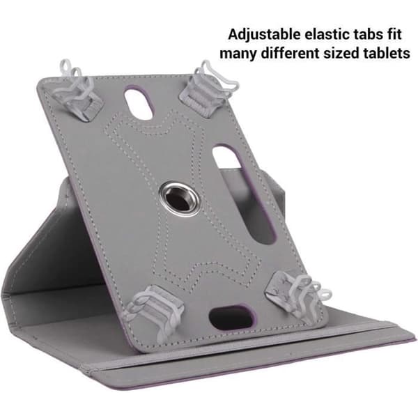 Universal roterende etui til tablets op til 10,1\" - Sort