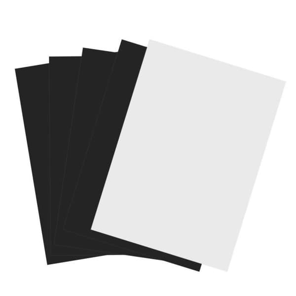 Qiilu utskrivbart magnetiskt papper 5 st A4 flexibelt magnetiskt utskriftsark utskrivbart fotopapper magnet