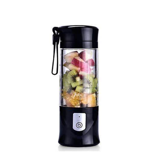 USB Genopladelig Frugtblender - Mini Smoothie Blender - Sort - 300 Watt