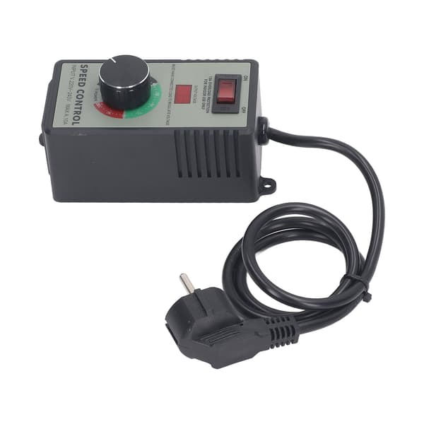 AC-motorhastighedsregulator Elektrisk ventilator Variabel hastighedsregulator med 10A universalstik EU-stik AC220 til 240V 4000W 0.4