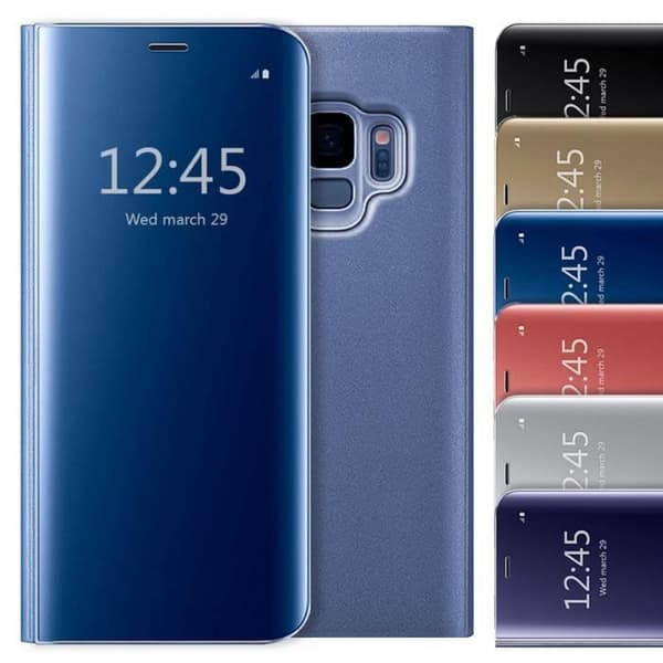 Samsung gxlaxy S9 Clear View Flip Cover - Blå