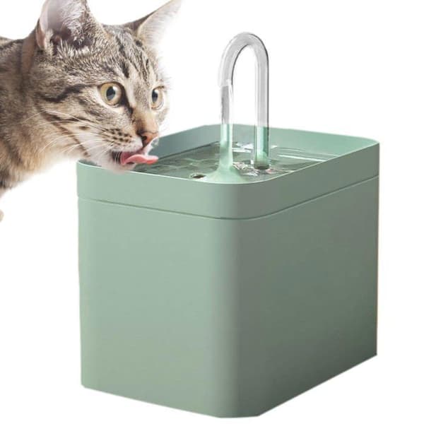 AIMOONSA Kattvattenfontän - 1,5 L - Ultratyst - Bomullsfilter - Avtagbar blåsa