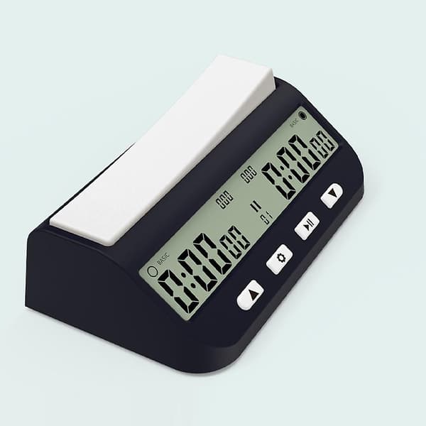 Professionell Schackklocka Multifunktionell Digital Klocka Exakt Räkna Upp Räkna Ner Timerbräda black