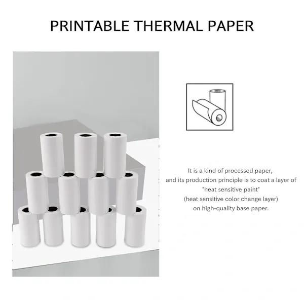 Printable Stickers - 57 x 30 mm for Printer, 12-pack