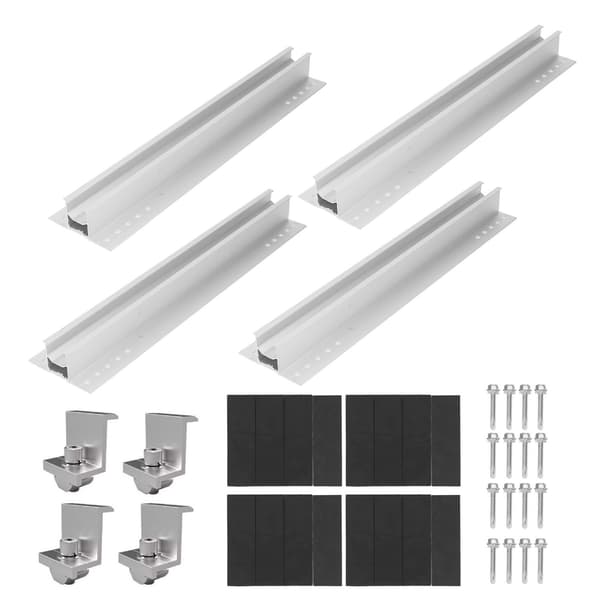 Monteringsbeslag til solpaneler i aluminiumslegering, robust PV-monteringssystem