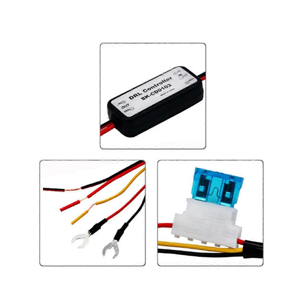 1 stk. DRL-controller Auto Bil Kørelysrelæ SK-CD0103 SKCD0103