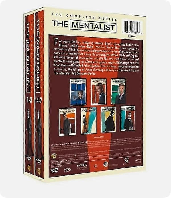 The Mentalist Sæson 1-7 Den komplette serie DVD 34 Discs engelsk version