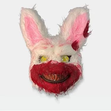 Läskig Halloween Kaninmask red