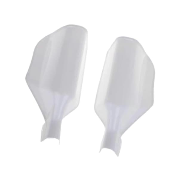 2 st Motorcykel Handskydd Kompatibla med 20 mm Styrkomponenter Handskyddsutrustning White