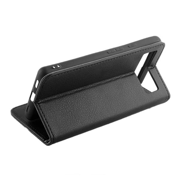 Google Pixel 6A Pungcover med Stativ - Sort 110 PU Leather