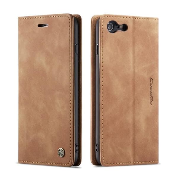 SmartLegend iPhone 6 Plus/6s Plus Plånboksfodral i Läder [Magnetisk] Flip Plånboksfodral, Brun