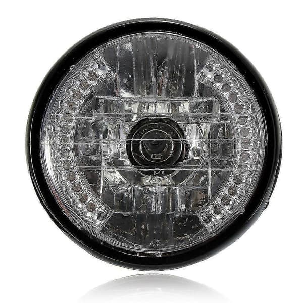 Motorcycle Round Headlight 7 Inch H4 Halogen Lamp