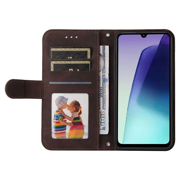 Xiaomi Redmi 14C Pung Etui Læder Brun 77