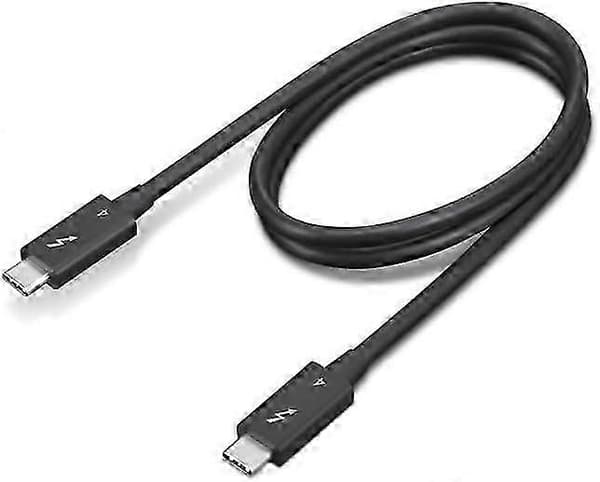 Thunderbolt 4 0,7 m kabel til lynhurtig opladning, sort
