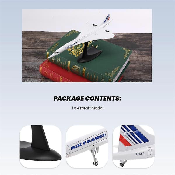 1/200 Concorde Supersonic passasjerflymodell for statisk utstillingssamling