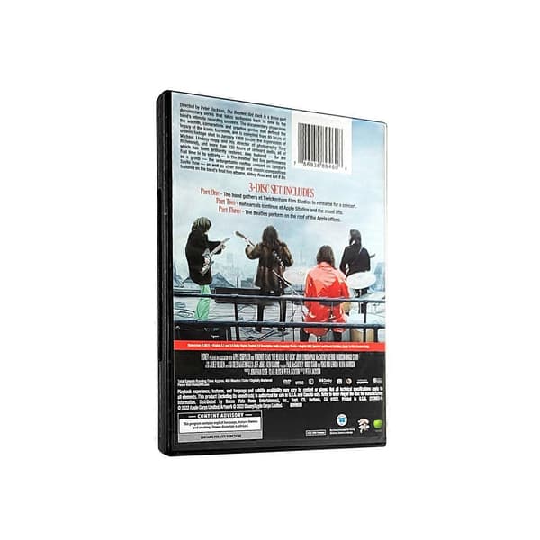 The Beatles: Get Back Dokumentar DVD, 3-Disc Sæt, Peter Jackson Film, Engelsk Lyd