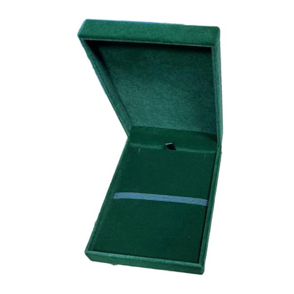 Medaljer Display Case Förvaringslåda Sammet Kollektion Samlarhållare Organizer för Green