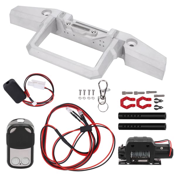 RC-frontkofanger med spiltilbehørssæt passer til SCX10/TRX4 1/10 RC-bilmodel sølv