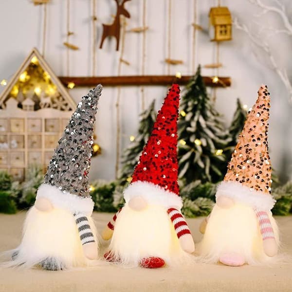 Julepynt - FUIENKO - Rudolf Dukke - Med lys - 30 cm - Unisex