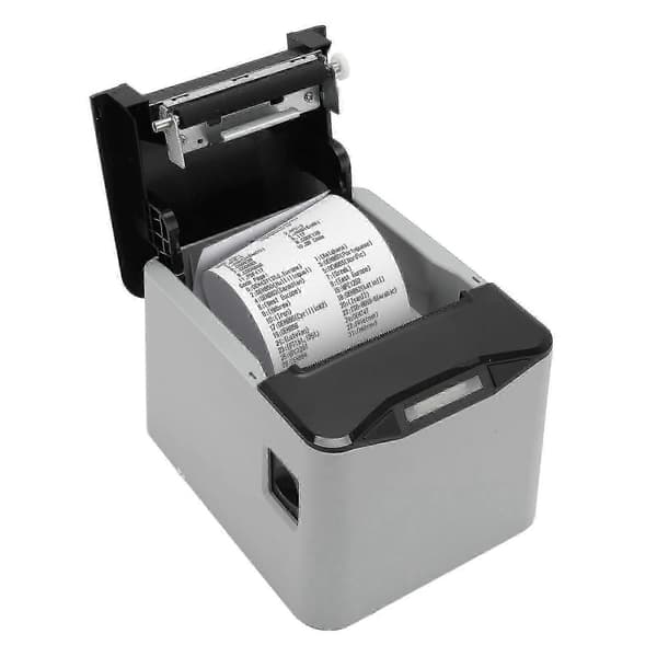 80 mm USB Thermal Receipt Printer with Auto Cutter for Commercial Retail and Kitchen Use