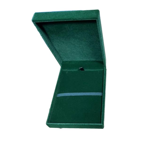 Medaljer Display Case Förvaringslåda Sammet Kollektion Samlarhållare Organizer för Green