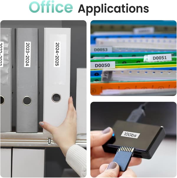 P12 Bluetooth Label Maker with Tape, Small Portable Thermal Transfer Label Printer, Multiple Templates Label Machine for Home Office Green
