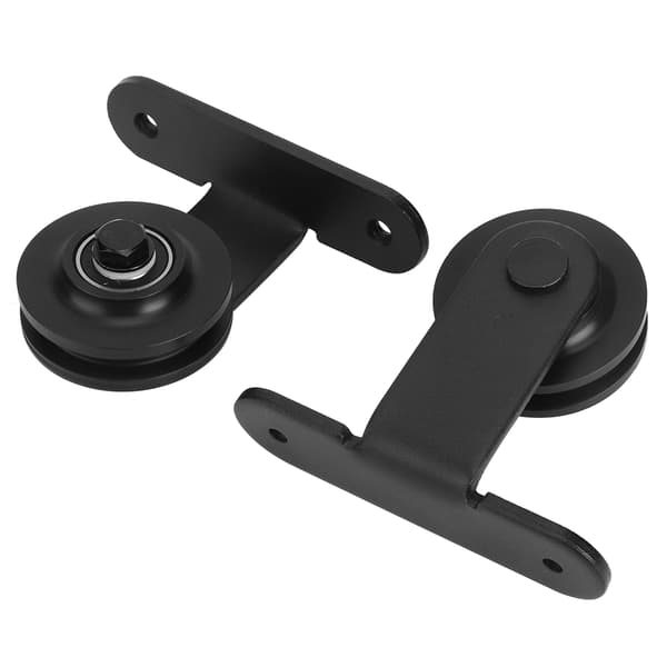 1 par skydedør lade drivhus dør hængeskinne hjul hardware til lade dør
