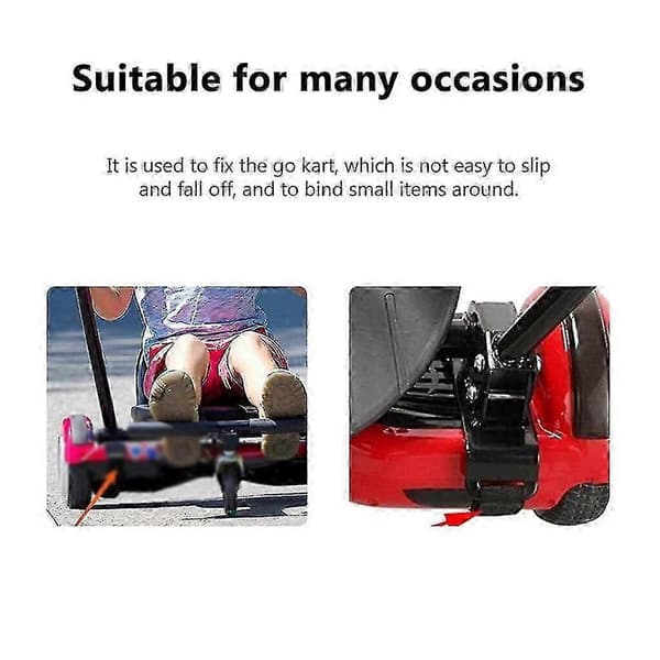 53cm 10 stk. Hoverboard Tilbehør Stropper Slitesterk Med Krok Sete Feste Erstatningsbelter For nce Scooter