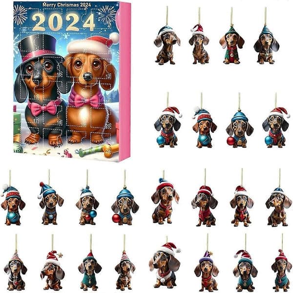 2024 Gravhund Julekalender 24 Dages Jule Samlerobjekt As Shown