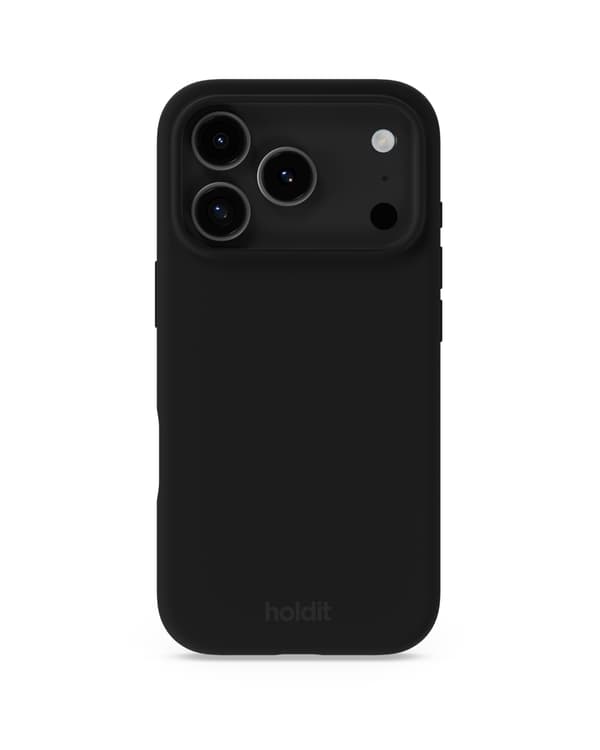 holdit iPhone 17 Pro Mobilskall Silikon Svart Silikon