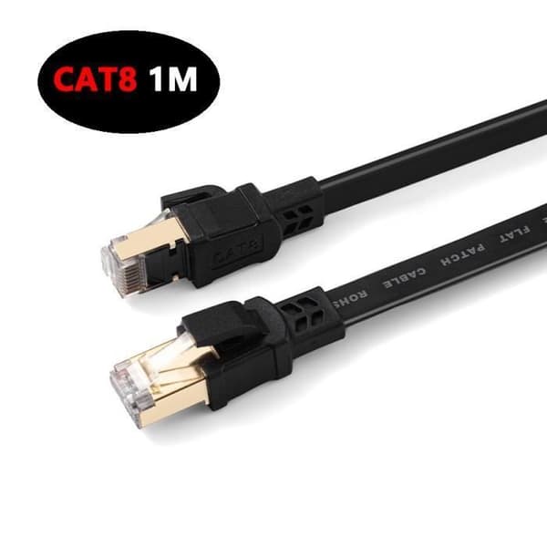 Cat 8 Ethernetkabel - OTBACT - 1M - 40Gbps - 2000MHz - RJ45-kompatibel
