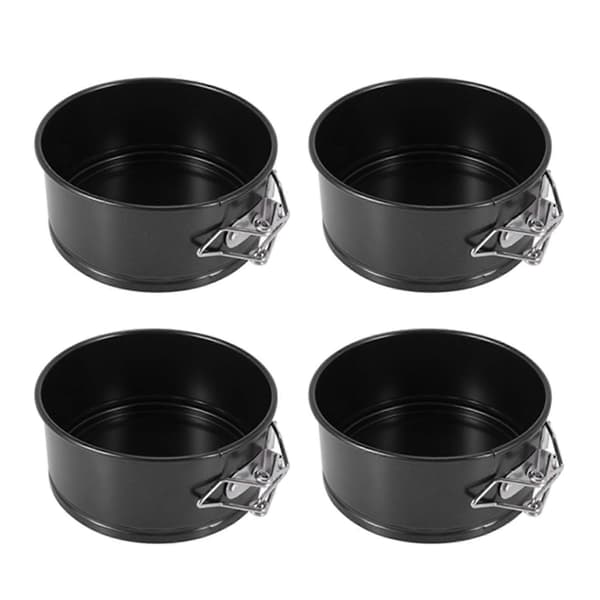 4-tommers mini springform sæt - 16-delt lille nonstick cheesecakeform til mini cheesecakes, pizzaer og quicher