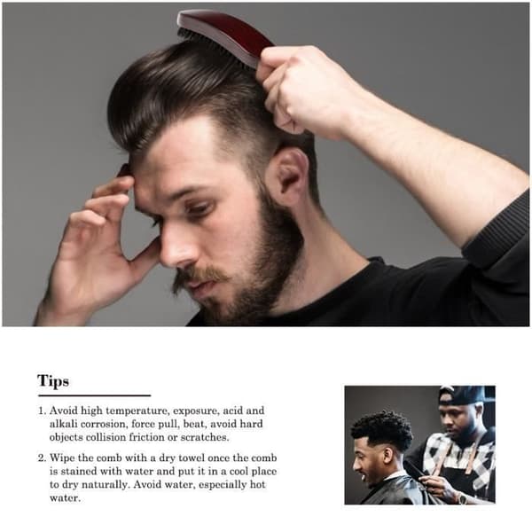 Hårbørste - GAROSA - Wave Brush - Vildsvinebørster - Medium fast - Ergonomisk