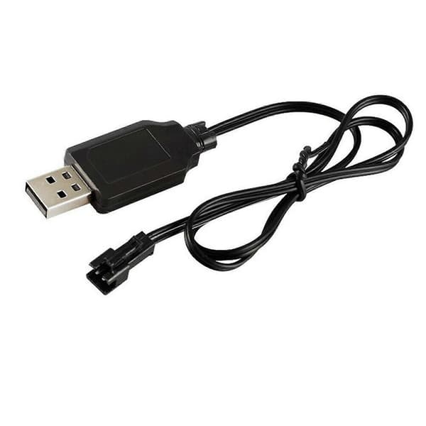 USB-ladekabel til 3.7V batterioplader SM-2P Fremad RC Bil Fly Erstatning [DB]