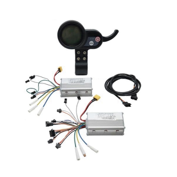 Elektrisk Scooter Dual Drive Controller JP 48V 52V 60V 25A 50A Brushless Controller AB Front Baghjuls Drive Controller Kit,1 Black