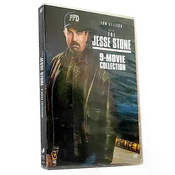 Jesse Stone 9-filmsamlingen DVD, 5-disc sæt, med Tom Selleck, engelsk lyd, engelsk version