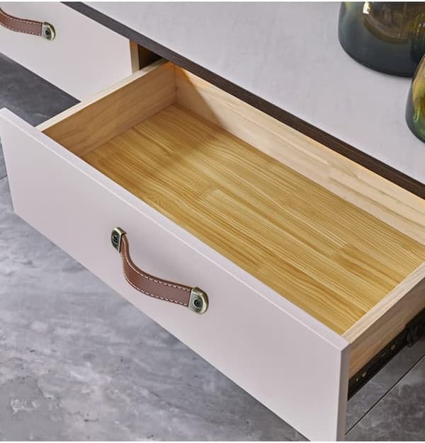 Set med 6 läderhandtag Vintage lädermöbelhandtag Cabine