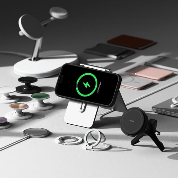 Ringke Kompatibel med iPhone 16 Pro Deksel MagSafe Silikon Svart 80