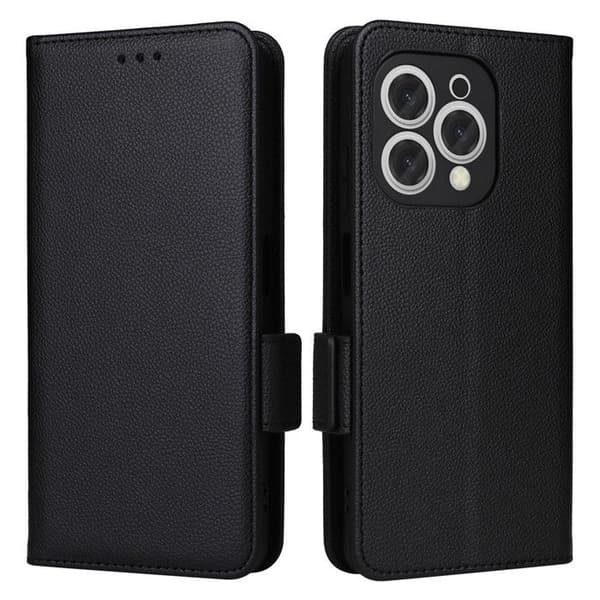 Telefonfodral - Doogee - N55 Plus - PU-läder - Stötsäkert - Svart