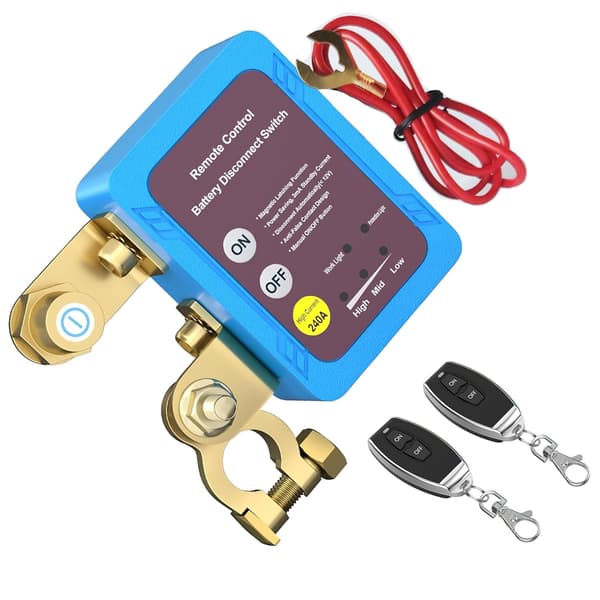 Wireless Remote Control Battery Switch 12V 240A Auto Kill Switch for Car RV ATV Truck Boat
