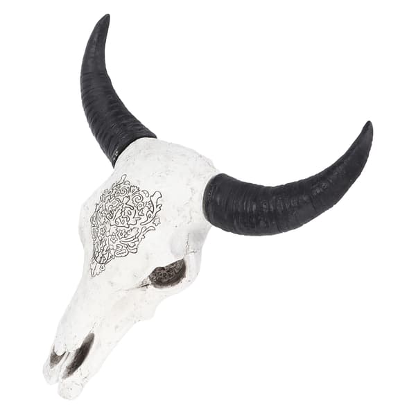 Longhorn Veggdekor Polert Håndmalt Oksehode Bakgrunnsdekorasjon