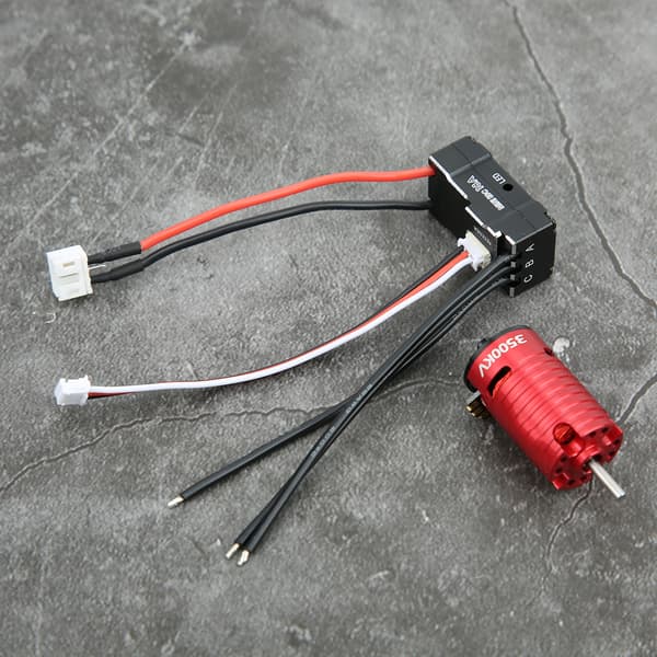 1410 Brushless Motor 18A Black ESC RC Spare Part Accessory Red 3500KV