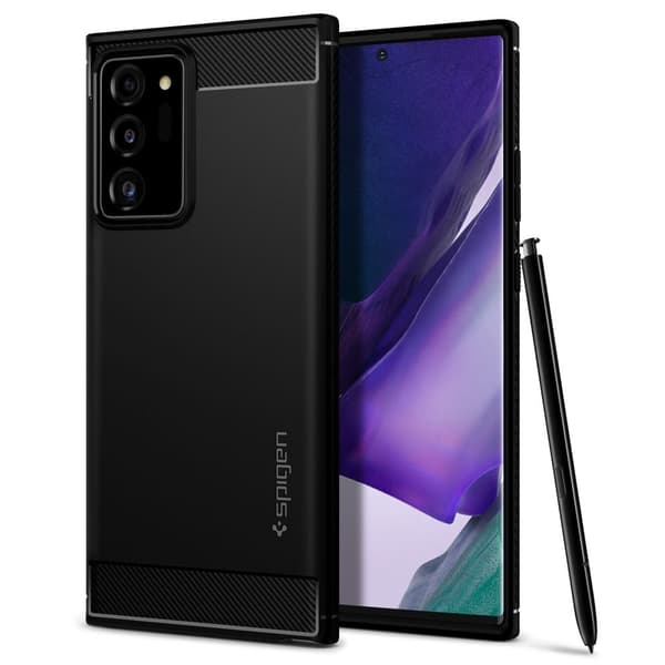 Spigen Samsung Kompatibel med Galaxy Note 20 Ultra Cover Rugged Armor Sort 60