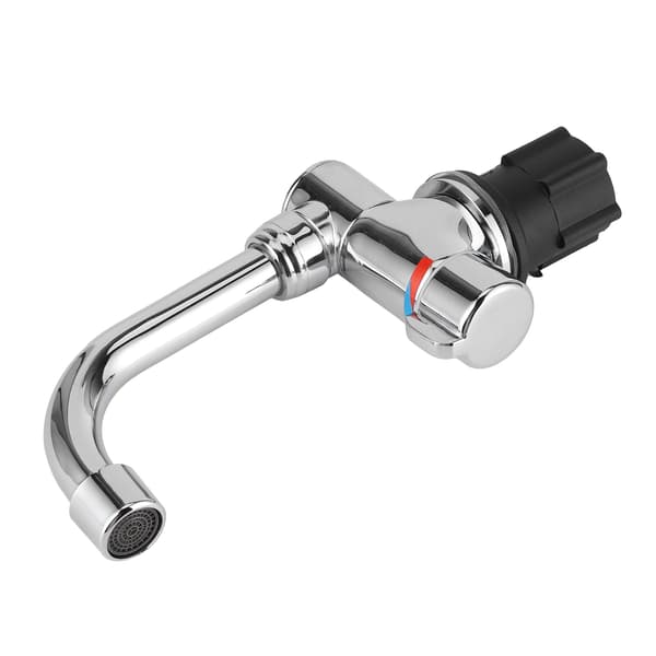 G1 2in Threaded Faucet Hot Cold Water Outlet 360 Rotation for RV Caravan Kitchen Bathroom