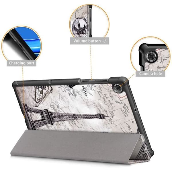 TABLET ETUI - TOUCHSCREEN TABLET COVER topCASE Eiffel Etui til Lenovo Tab M10 FHD Plus 10.3\" (TB-X606F TB-578)