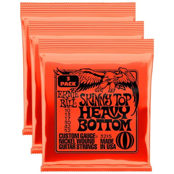 Ernie Ball 3215 - 3 set elgitarrsträngar - Skinny Top Heavy Bottom - 10-52